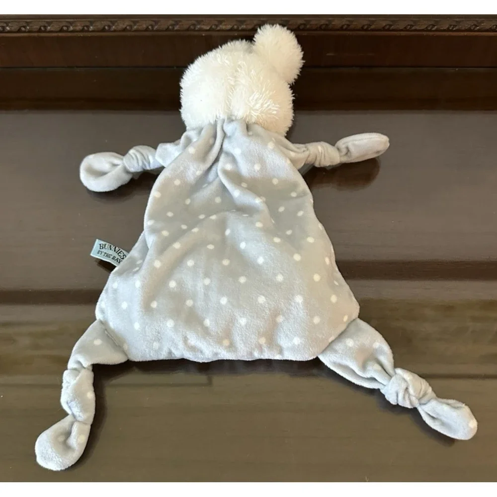 Bunnies By The Bay Rabbit Knotty Buddy Lovey Baby Security Blanket Light Blue‎